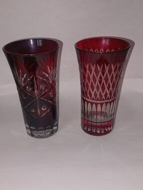 Tozai 2 Ruby Red Cut Juice  Glass